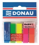 Zakadki indeksujce DONAU, 12 x 45 mm / 5 kolorw