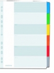 Przekadki kartonowe Mylar z kolorowymi indeksami Elba, A4 - 6 kart