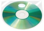 Kiesze samoprzylepna CD/DVD Q-CONNECT, 127 x 127 mm, z klapk