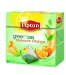 Herbata owocowa LIPTON PIRAMIDKI - opakowanie 20 sztuk zielona mandarynka & pomaracza