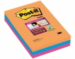 Karteczki Post-it Super Sticky XXL, Paleta Bangkok, 101 x 152 mm