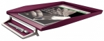 Pka na dokumenty Leitz Style z miejscem na dugopis, rubinowa czerwie