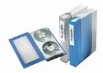 Segregator na 48 pyt CD/DVD Esselte, niebieski transparentny
