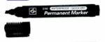 Marker permanentny 2160 d.rect OFFICE, czarny, kocwka (/)