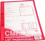 CMR Midzynarodowy list przewozowy, orygina + 3 kopie / 800-1 / A4