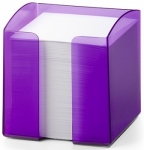 Zestaw na biurko Durable Trend, pojemnik z karteczkami, fioletowy-przeźroczysty