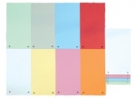 Przekładki 1/3 papierowe do segregatora op.100szt różne kolory