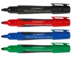 Marker permanentny Premium Q-CONNECT, czerwony