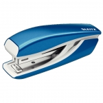 Zszywacz Mini Leitz WOW, metaliczny niebieski, zszywa - 10 kartek