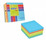 Notesy samoprzylepne - kostka stick´n, mix niebieskie / zielone - 76 x 76 mm