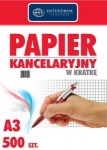 Papier kancelaryjny - podaniowy Interdruk, w kratk / A3, 60 g/m2, 500ark