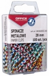 Spinacze metalowe OFFICE PRODUCTS Zebra, powlekane, 28