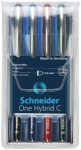 Piro kulkowe One Hybrid C Schneider, kompl.4 szt. / miks kol., grubo linii 0,3 mm