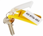 Zawieszki do kluczy - Key Clip DURABLE, czerwony