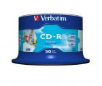 Verbatim CD-R 52x 700MB 50p cake box Crystal, DataLife + AZO