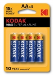 BATERIA  KODAK MAX AA/LR-06 4szt BLIST