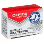 Spinacze okrge OFFICE PRODUCTS, 28mm, 100szt., srebrne