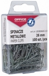 Spinacze metalowe OFFICE PRODUCTS, gadkie, 26