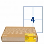 Etykiety wysyłkowe z mocnym klejem do kartonów 1200 etyk./op., 99,1 x 139 mm, białe