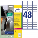 Etykiety polietylenowe ultra resistant Avery Zweckform, A4, 10 ark./op., 45,7 x 21,2mm, biae