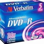 Pyty DVD Verbatim 4,7 GB, DVD-R