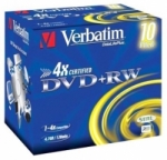 Płyty DVD Verbatim 4,7 GB, DVD+RW