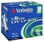 Płyty DVD Verbatim 4,7 GB, DVD-RW
