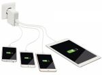 adowarka sieciowa Leitz Complete ze zcza USB do gniazdka sieciowego, z 2 i 4 portami, 4 porty / 24W