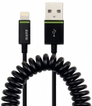 Kabel spiralny Leitz Complete ze zcza Lightning na USB, 1 m
