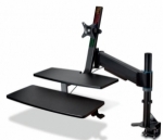 Stanowisko do pracy na siedzco/stojco Kensington SmartFit, uchwyt do dwch monitorw
