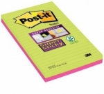 Karteczki Post-it Super Sticky XXXL, Bloczki samoprzylepne Post-it Super Sticky w linie, 125 x 200 mm