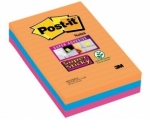 Karteczki Post-it Super Sticky XXL, Paleta Bangkok, 101 x 152 mm