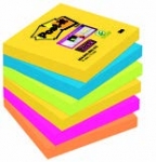 Karteczki Post-it Super Sticky Kolory wiata, Paleta Rio de Janeiro, 76 x 76 mm