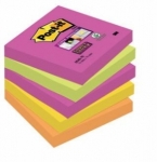 Karteczki Post-it Super Sticky Kolory wiata, Paleta Kapsztad, 76 x 76 mm