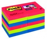 Karteczki Post-it Super Sticky Kolory wiata, Paleta Bora Bora, 47,6 x 47,6 mm