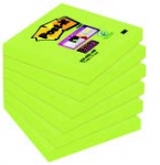 Kolorowe karteczki samoprzylepne Post-it Super Sticky, Karteczki zielone, 76 x 76 mm