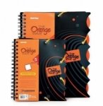 Ko�onotatnik Orange Double Wire MINTRA, A5+, 90 kartek / kratka