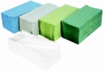 Ręczniki papierowe ZZ, zielony / 1 warstwa / economic, 20 x 200 listków / 21 x 25 cm