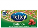 Herbata Tetley Balance, Zielona z Malin i Granatem, 20 saszetek