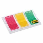 Zakładki indeksujące POST-IT® (682-TODO), PP, 23,8x43,2mm, 3x20 kart., mix kolorów