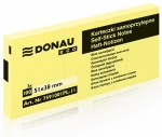 Karteczki samopoprzylepne DONAU eco, żółty eco, zestaw 3x100, 51 x 38 mm