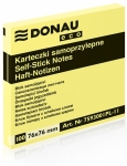 Karteczki samopoprzylepne  NOTES DONAU eco, ty eco, zestaw 1x100, 76 x 76 mm