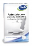 Antystatyczna ciereczka z mikrofibry STELLA, do ekranw plazmowych i LCD, 1 szt., biay 