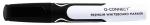 Marker do tablic Q-CONNECT Premium, gum. rkoje, okrgy, 2-3mm (linia), czarny / KF26109