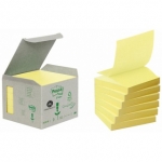 Ekologiczne karteczki samoprz. Post-it® Z-Notes (R330-1B) 76x76mm 6 x 100 kart.żółte