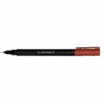Marker do pyt CD/DVD Q-CONNECT, S, 0,4mm (linia), czerwony