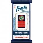 Uniwersalne ciereczki dezynfekujce PRESTO 2w1, 120szt., biae