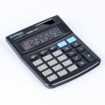 Kalkulator biurowy DONAU TECH, 8-cyfr. wyświetlacz, wym. 134x104x17 mm, czarny