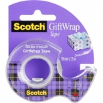 Tama klejca SCOTCH® Gift Wrap do pakowania prezentw 19mm x 7,5m transparentna