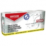 Papier toaletowy celulozowy OFFICE PRODUCTS Premium, 3-warstwowy, 150 listkw, 15m, 8szt., biay